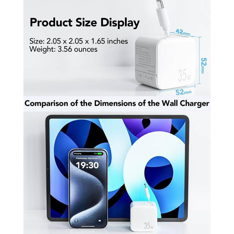 35W Retractable GaN Fast Charger